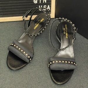 YSL Kiki 55M Pearl sandals